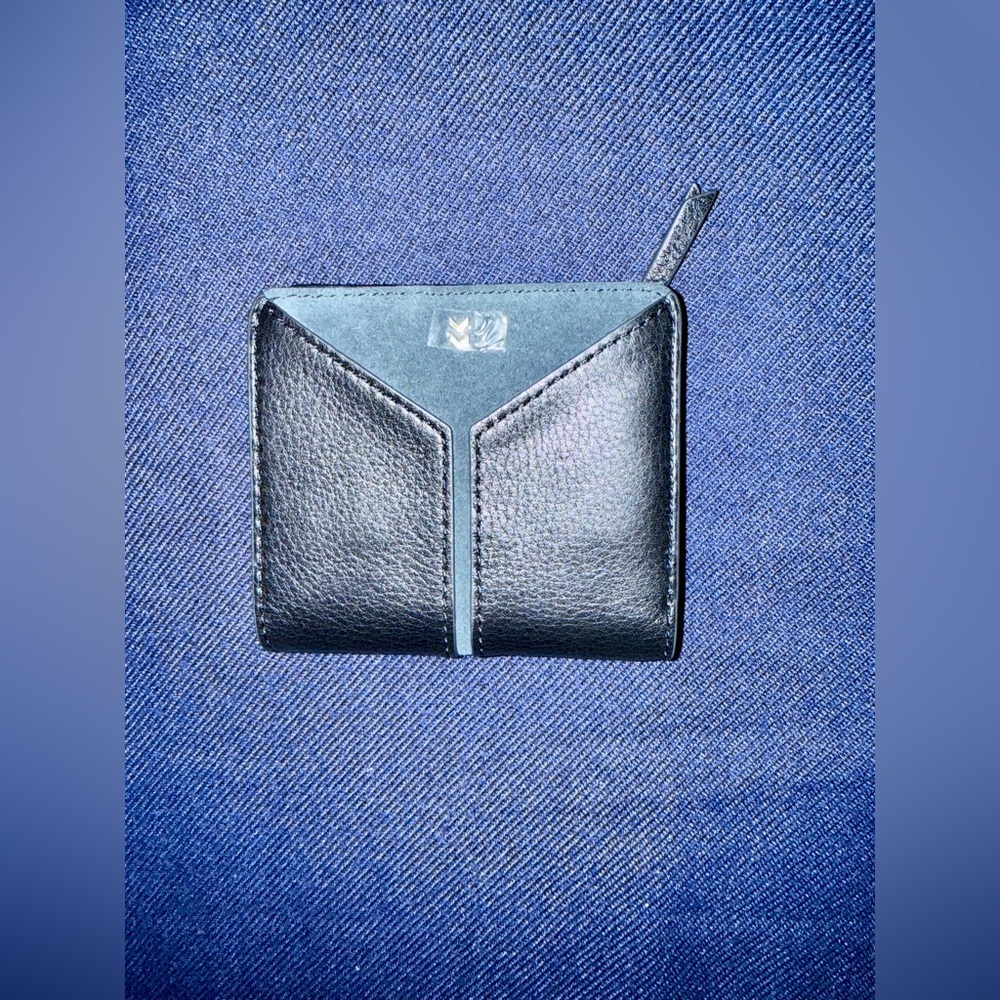 NWOT Covet By Stella & Dot Elegant Black Leather Wallet